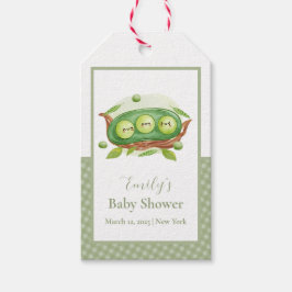 Schattigee Gingham Greenery Sweet Pea In Pod Baby  Cadeaulabel