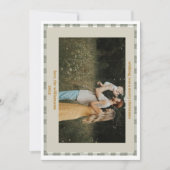 Schattigee Gingham Plaid Custom Foto Kerstkaart (Voorkant)