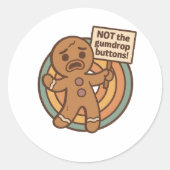 Schattigee Gingy Cookie Sticker (Voorkant)