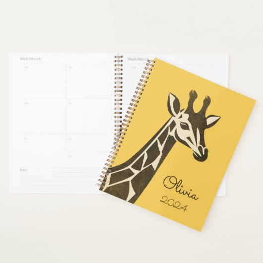 Schattigee giraf hoofd decoratie planner (Display)