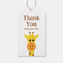 Schattigee giraf. Safari Zoo dier verjaardag bedan