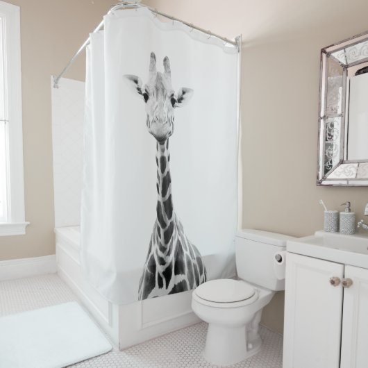 Schattigee Giraffe 2 #animal #art Douchegordijn (In situ)