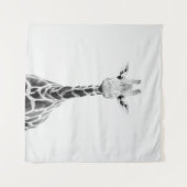 Schattigee Giraffe 2 #animal #art Wandkleed (Voorkant (horizontaal))