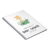 Schattigee Giraffe Baby shower Geschenklijst Notit Notitieboek (Rechterzijde)