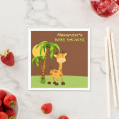 Schattigee Giraffe Baby shower papieren servetten (Insitu)