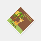 Schattigee Giraffe Baby shower papieren servetten (Hoek)