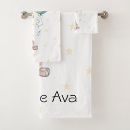 Schattigee Giraffe Balloon 1e Verjaardagscadeau Cu Bad Handdoek