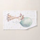 Schattigee Giraffe Balloon 1e Verjaardagscadeau Cu Bad Handdoek (Handdoek)
