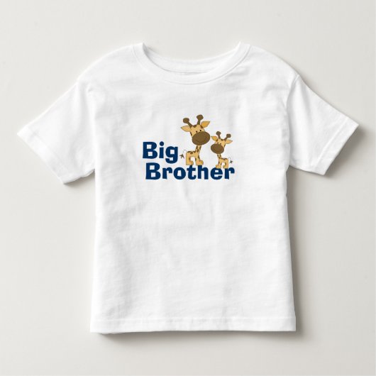 Schattigee Giraffe Big Brother Kinder Shirts (Voorkant)