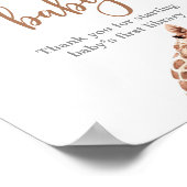 Schattigee giraffe boeken voor baby sign poster (Hoek)