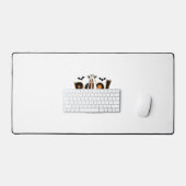 Schattigee Giraffe Boo Halloween Kostuum Zoo Lover Bureaumat (Keyboard & Muis)