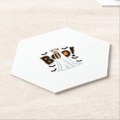 Schattigee Giraffe Boo Halloween Kostuum Zoo Lover Kartonnen Onderzetters (Schuin)