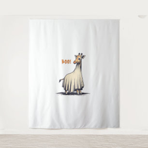 Schattigee Giraffe Boo Halloween Kostuum Zoo Lover Wandkleed