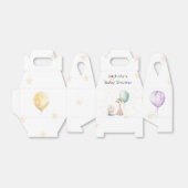 Schattigee Giraffe Cake Balloon 1st. verjaardagsfe Bedankdoosjes (Uitgevouwen)