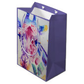 Schattigee Giraffe dierentuin dierlijke patroon Wa Medium Cadeauzakje (Achterkant Gekanteld)