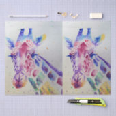 Schattigee Giraffe dierentuin dierlijke patroon Wa Tissuepapier (Craft)