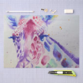 Schattigee Giraffe dierentuin dierlijke patroon Wa Tissuepapier (Craft)