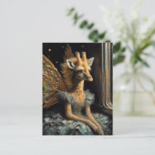 Schattigee Giraffe Fairy Briefkaart (Staand voorkant)