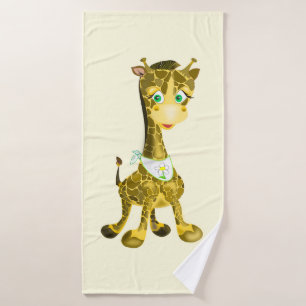 Schattigee Giraffe Funny Badhanddoek