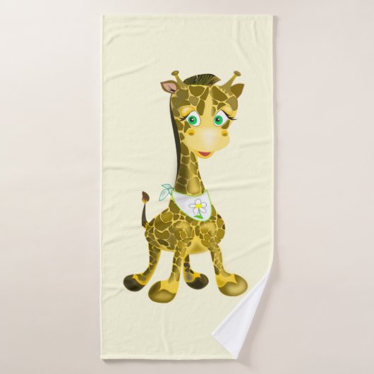 Schattigee Giraffe Funny Badhanddoek (Badhanddoek)