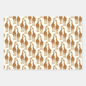 Schattigee Giraffe Hand-Illustrated Whimsical Wild Inpakpapier Vel (Voorkant 2)