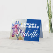 Schattigee Giraffe Happy Birthday Meisjes Kinderen Kaart (Voorkant)