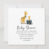 Schattigee Giraffe Illustratie Baby shower Kaart (Voorkant)