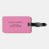 Schattigee Giraffe Illustratie Gepersonaliseerd Bagagelabel (Achterkant horizontaal)