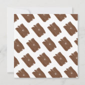 Schattigee Giraffe Illustratie Virtueel Baby showe Kaart (Achterkant)