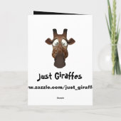 Schattigee Giraffe in Heksen Pet Halloween Kaart (Achterkant)