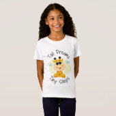 Schattigee Giraffe Kinder T-shirt – Cartoon Animal (Voorkant volledig)