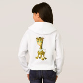 Schattigee Giraffe Kinderen Hoodie (Achterkant volledig)