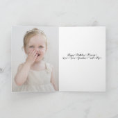 Schattigee Giraffe kleindochter 5e verjaardag Kaar Kaart (Binnen)