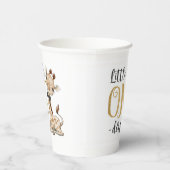 Schattigee Giraffe kleine heer een prachtige 1e ve Papieren Bekers (Rechts)