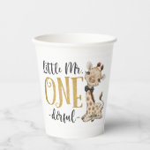 Schattigee Giraffe kleine heer een prachtige 1e ve Papieren Bekers (Voorkant)
