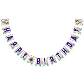 Schattigee Giraffe Kleurrijke Confetti Kids Verjaa Vlaggetjes (Alle)