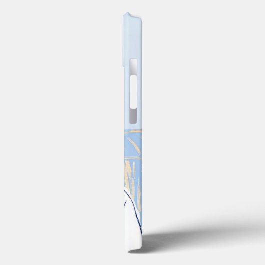 Schattigee giraffe lichtblauwe pop kunst Case-Mate iPhone case (Achterkant / Links)