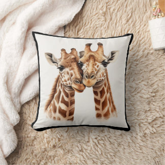 Schattigee Giraffe liefhebbers African Animal Sier Kussen