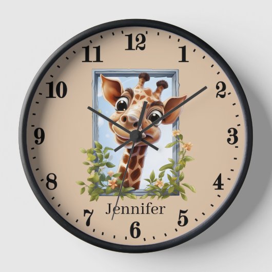 Schattigee giraffe liefhebbers Voeg naam toe (Voorkant)