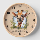 Schattigee giraffe liefhebbers Voeg naam toe (Voorkant)