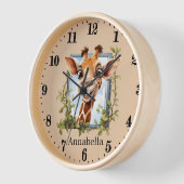 Schattigee giraffe liefhebbers Voeg naam toe (Hoek)