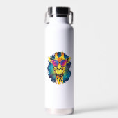 Schattigee Giraffe Mannen Vrouwen Kinder _2 Waterfles (Voorkant)