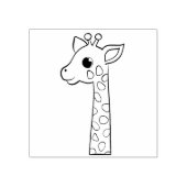Schattigee Giraffe - Maple Wood Art Stamp Rubberstempel (Afrduk)