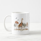 Schattigee Giraffe met aangepaste tekst Koffiemok (Links)