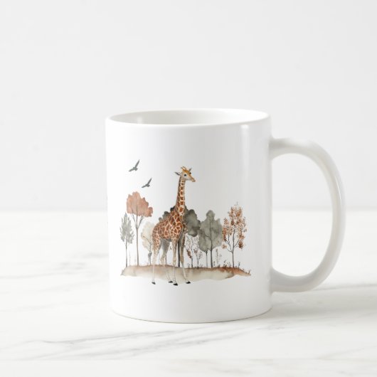 Schattigee Giraffe met aangepaste tekst Koffiemok (Rechts)