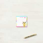 Schattigee Giraffe met harten regenboog leraar naa Post-it® Notes (Op bureau)