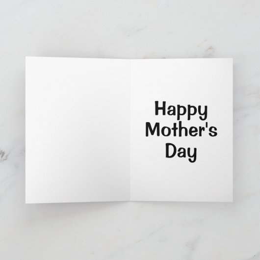 Schattigee Giraffe Moederdag Kaart (Binnen)