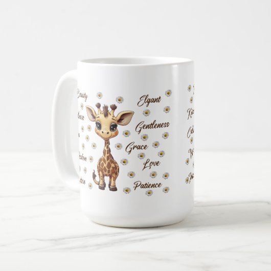 Schattigee Giraffe Mok (Voorkant links)