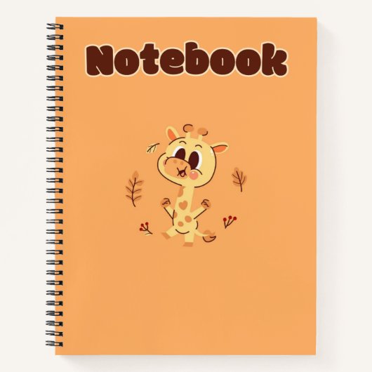 Schattigee giraffe 💛✨🦒 notitieboek (Voorkant)