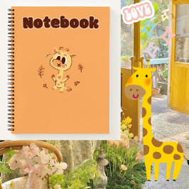 Schattigee giraffe 💛✨🦒 notitieboek